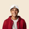 imageDALIX Pizza Slice Embroidered Dad Cap Cotton Baseball Hat UnisexWhite