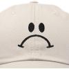imageDALIX Sad Face Hat Mens Womens Sadface Frowning Baseball CapBeige