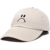 imageDALIX Sad Face Hat Mens Womens Sadface Frowning Baseball CapBeige