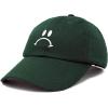 imageDALIX Sad Face Hat Mens Womens Sadface Frowning Baseball CapDark Green