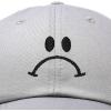 imageDALIX Sad Face Hat Mens Womens Sadface Frowning Baseball CapGray