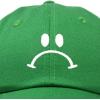 imageDALIX Sad Face Hat Mens Womens Sadface Frowning Baseball CapKelly Green