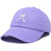 imageDALIX Sad Face Hat Mens Womens Sadface Frowning Baseball CapLavender