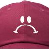 imageDALIX Sad Face Hat Mens Womens Sadface Frowning Baseball CapMaroon