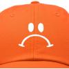 imageDALIX Sad Face Hat Mens Womens Sadface Frowning Baseball CapOrange