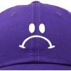 imageDALIX Sad Face Hat Mens Womens Sadface Frowning Baseball CapPurple
