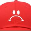 imageDALIX Sad Face Hat Mens Womens Sadface Frowning Baseball CapRed