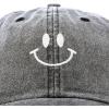 imageDALIX Smile Baseball Cap Smiling Face Happy Dad Hat Men Women TeensBlack Vintage