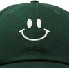 imageDALIX Smile Baseball Cap Smiling Face Happy Dad Hat Men Women TeensDark Green