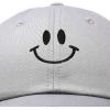 imageDALIX Smile Baseball Cap Smiling Face Happy Dad Hat Men Women TeensGray