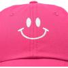 imageDALIX Smile Baseball Cap Smiling Face Happy Dad Hat Men Women TeensHot Pink
