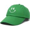 imageDALIX Smile Baseball Cap Smiling Face Happy Dad Hat Men Women TeensKelly Green