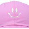 imageDALIX Smile Baseball Cap Smiling Face Happy Dad Hat Men Women TeensLight Pink