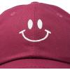 imageDALIX Smile Baseball Cap Smiling Face Happy Dad Hat Men Women TeensMaroon