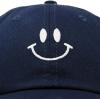 imageDALIX Smile Baseball Cap Smiling Face Happy Dad Hat Men Women TeensNavy Blue