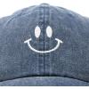 imageDALIX Smile Baseball Cap Smiling Face Happy Dad Hat Men Women TeensNavy Blue Vintage