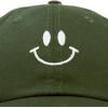 imageDALIX Smile Baseball Cap Smiling Face Happy Dad Hat Men Women TeensOlive