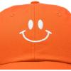 imageDALIX Smile Baseball Cap Smiling Face Happy Dad Hat Men Women TeensOrange