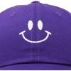 imageDALIX Smile Baseball Cap Smiling Face Happy Dad Hat Men Women TeensPurple