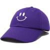 imageDALIX Smile Baseball Cap Smiling Face Happy Dad Hat Men Women TeensPurple