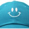imageDALIX Smile Baseball Cap Smiling Face Happy Dad Hat Men Women TeensTeal