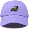 imageDALIX Alligator Cap Embroidered Mens Cotton Dad Hat Baseball HatLavender