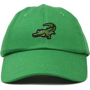 imageDALIX Alligator Cap Embroidered Mens Cotton Dad Hat Baseball HatKelly Green