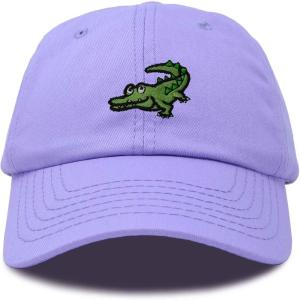 imageDALIX Alligator Cap Embroidered Mens Cotton Dad Hat Baseball HatLavender