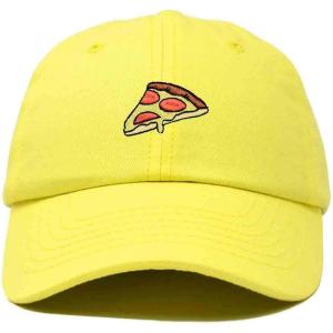 imageDALIX Pizza Slice Embroidered Dad Cap Cotton Baseball Hat UnisexMinion Yellow