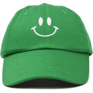 imageDALIX Smile Baseball Cap Smiling Face Happy Dad Hat Men Women TeensKelly Green