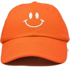imageDALIX Smile Baseball Cap Smiling Face Happy Dad Hat Men Women TeensOrange
