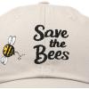 imageDALIX Save The Bees Baseball Cap Dad Hat Embroidered Women GirlsBeige