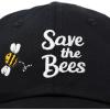 imageDALIX Save The Bees Baseball Cap Dad Hat Embroidered Women GirlsBlack