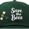 imageDALIX Save The Bees Baseball Cap Dad Hat Embroidered Women GirlsDark Green