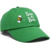 imageDALIX Save The Bees Baseball Cap Dad Hat Embroidered Women GirlsKelly Green