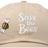 imageDALIX Save The Bees Baseball Cap Dad Hat Embroidered Women GirlsKhaki