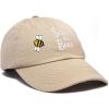 imageDALIX Save The Bees Baseball Cap Dad Hat Embroidered Women GirlsKhaki