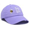 imageDALIX Save The Bees Baseball Cap Dad Hat Embroidered Women GirlsLavender