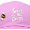 imageDALIX Save The Bees Baseball Cap Dad Hat Embroidered Women GirlsLight Pink