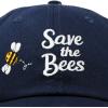 imageDALIX Save The Bees Baseball Cap Dad Hat Embroidered Women GirlsNavy Blue