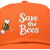 imageDALIX Save The Bees Baseball Cap Dad Hat Embroidered Women GirlsOrange