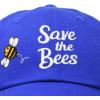 imageDALIX Save The Bees Baseball Cap Dad Hat Embroidered Women GirlsRoyal Blue