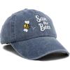 imageDALIX Save The Bees Baseball Cap Dad Hat Embroidered Women GirlsWashed Navy Blue