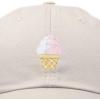 imageDALIX Soft Serve Ice Cream Hat Cotton Baseball CapBeige