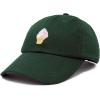 imageDALIX Soft Serve Ice Cream Hat Cotton Baseball CapDark Green