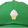 imageDALIX Soft Serve Ice Cream Hat Cotton Baseball CapKelly Green