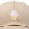 imageDALIX Soft Serve Ice Cream Hat Cotton Baseball CapKhaki