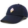 imageDALIX Soft Serve Ice Cream Hat Cotton Baseball CapNavy Blue