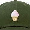 imageDALIX Soft Serve Ice Cream Hat Cotton Baseball CapOlive