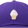 imageDALIX Soft Serve Ice Cream Hat Cotton Baseball CapPurple